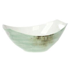 Cryspo Trio Φρουτιέρα Πορσελάνινη Country Green 32.5x23x13cm
