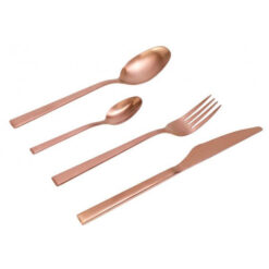 Cryspo Trio Σετ Μαχαιροπίρουνα Ανοξείδωτα Durable Rosegold