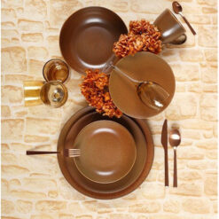 Cryspo Trio Σερβίτσιο Φαγητού Terracotta 20τμχ