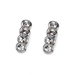 Oliver Weber Σκουλαρίκια Four Rhod. Crystal 22330 001