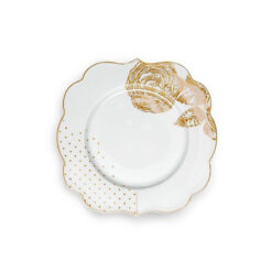 Pip Studio Πιάτο Royal White Collection 17cm