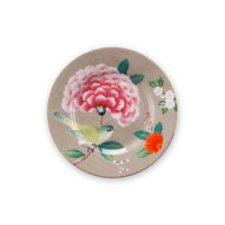Pip Studio Πιάτο Petit Four Blushing Birds Χακί 12cm - 51001209