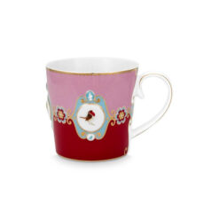 Pip Studio Κούπα Μεγάλη Love Birds Medallion Kόκκινο-Ροζ 250ml