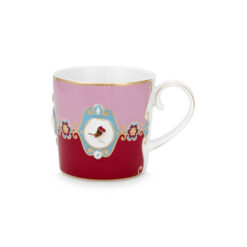 Pip Studio Κούπα Μικρή Love Birds Medallion Κόκκινο-Ροζ 150ml