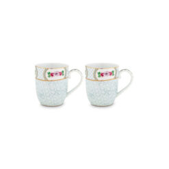 Pip Studio Σετ με 2 Κούπες Μικρές Blushing Birds Λευκό 145ml - 51002193