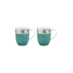 Pip Studio Σετ με 2 Κούπες Μικρές Blushing Birds Μπλε 145ml - 51002194