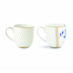 Pip Studio Σετ με 2 Κούπες Μικρές Royal White Collection 260ml