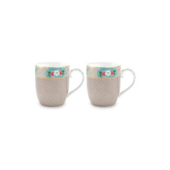 Pip Studio Σετ με 2 Κούπες Μικρές Blushing Birds Χακί 145ml - 51002203
