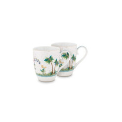 Pip Studio Σετ 2 Κούπες Μεγάλες Jolie Dots Χρυσό 350ml