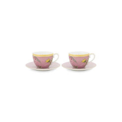 Pip Studio Σετ με 2 Φλυτζάνια La Majorelle Ροζ 280ml