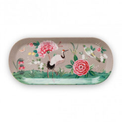 Pip Studio Πιατέλα Blushing Birds Χακί 33.3x15.5cm - 51018087