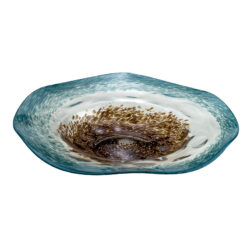 HFA Πιατέλα Earth & Sea Φυσητό Γυαλί 35 cm