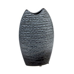 HFA Βάζο Grey Fusion Οβάλ Κεραμικό 22.1cm