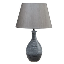 HFA Λάμπα Grey Fusion Κεραμική με Καπέλο 25.2cm
