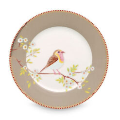 Πιάτο Πρωϊνού Floral Early Bird Χακί 21 cm
